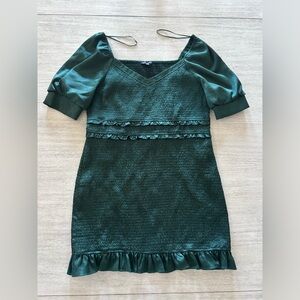 Emerald green dress